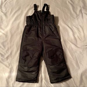 Black Toddler Snow Pants Coveralls